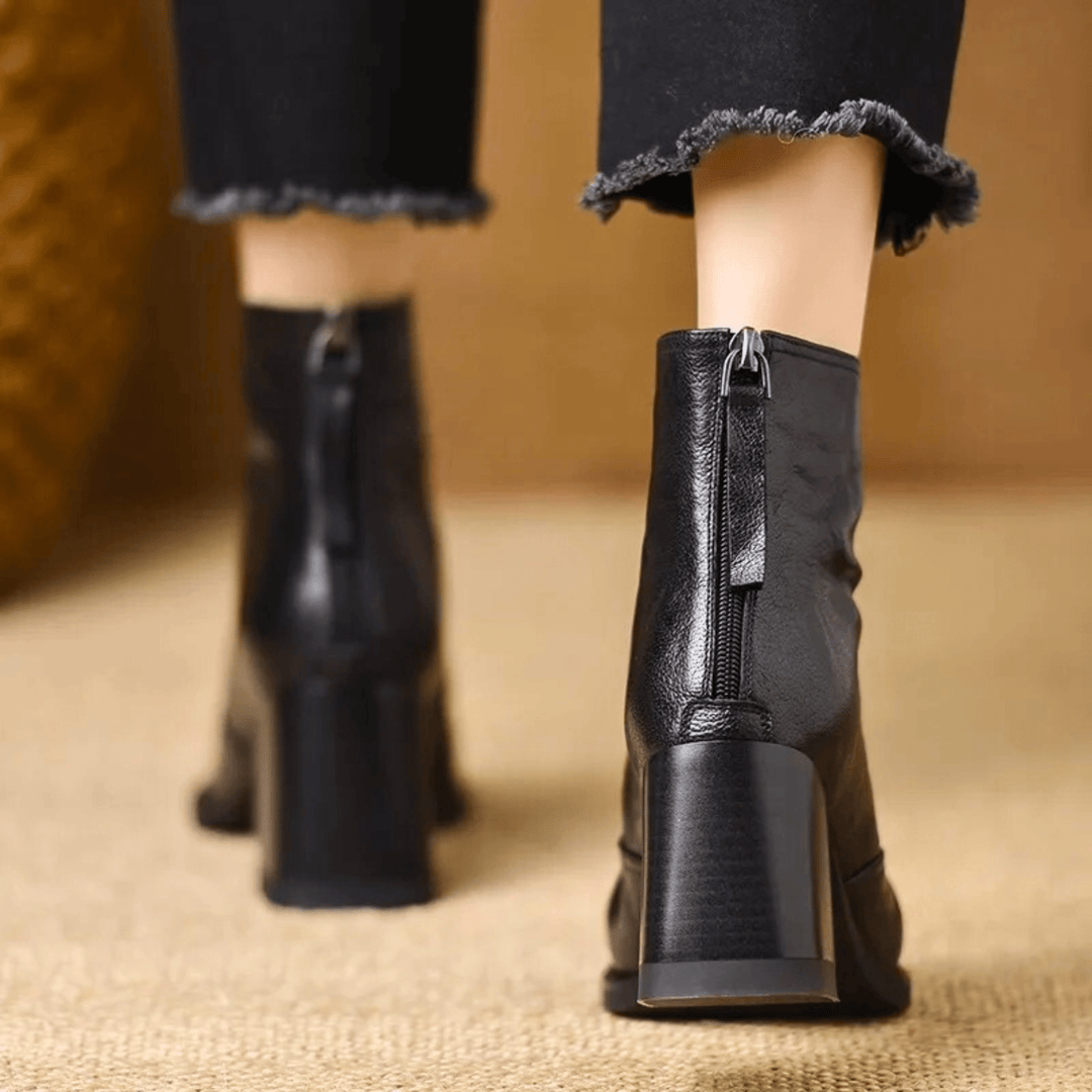 Elara · Bottines Élégantes à Talon Moyen