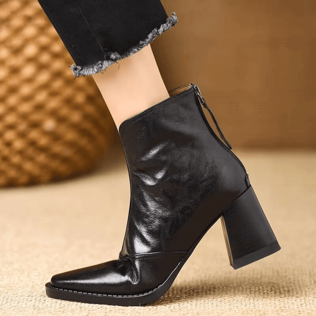 Elara · Bottines Élégantes à Talon Moyen