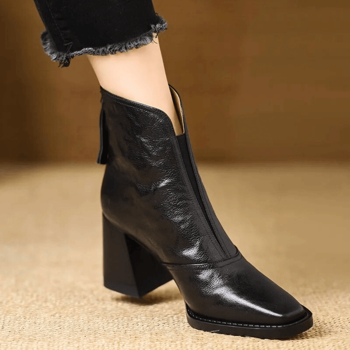 Elara · Bottines Élégantes à Talon Moyen
