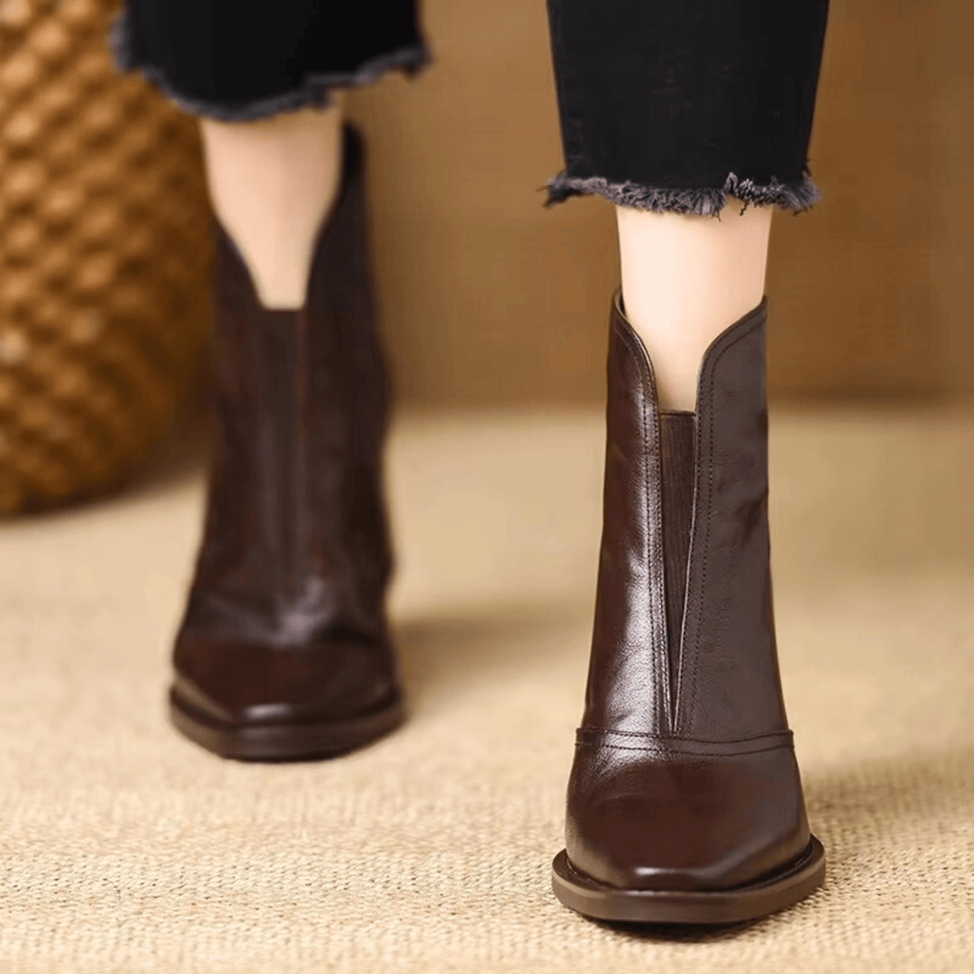 Elara · Bottines Élégantes à Talon Moyen