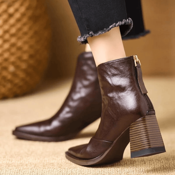 Elara · Bottines Élégantes à Talon Moyen