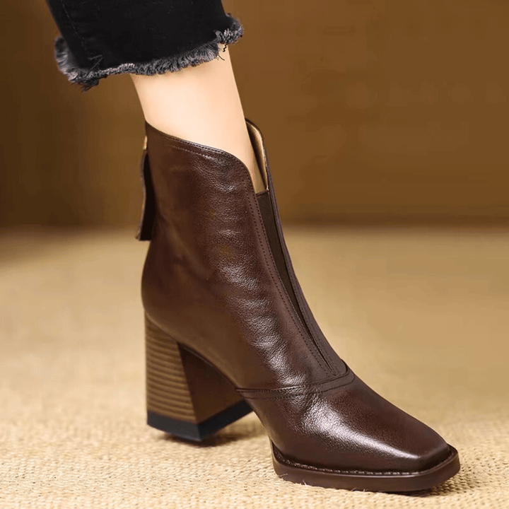 Elara · Bottines Élégantes à Talon Moyen