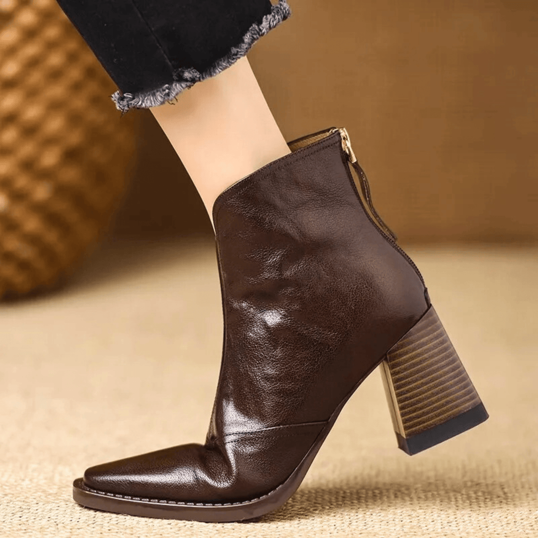 Elara · Bottines Élégantes à Talon Moyen