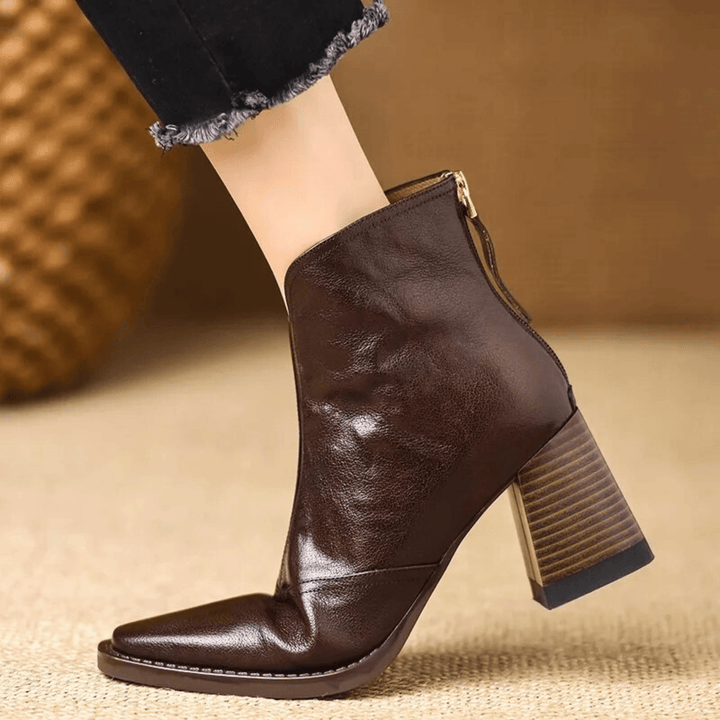 Elara · Bottines Élégantes à Talon Moyen
