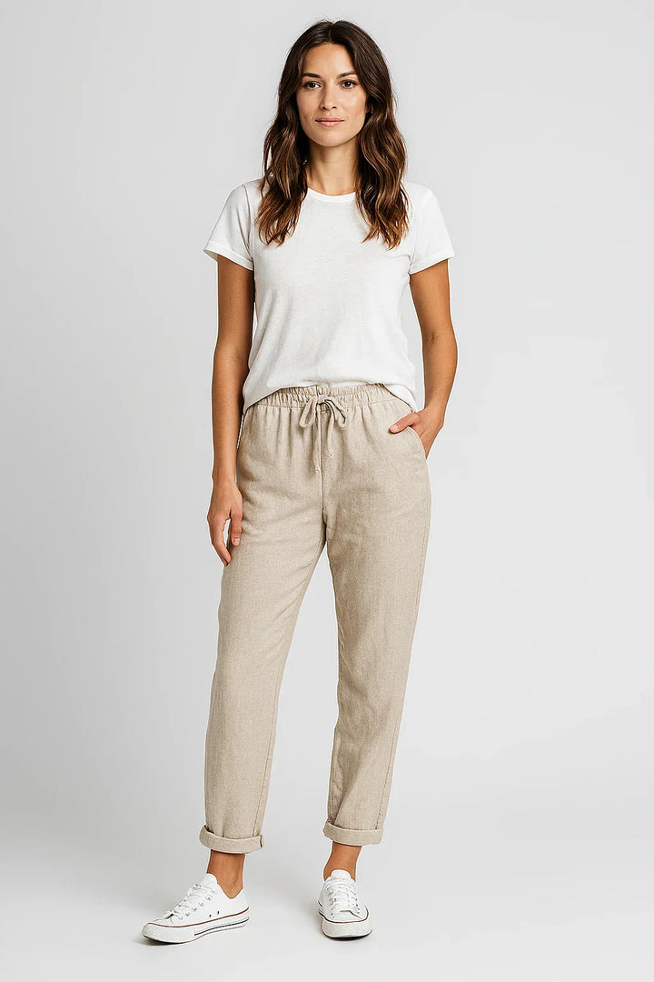 Elara · Pantalon en coton élégant
